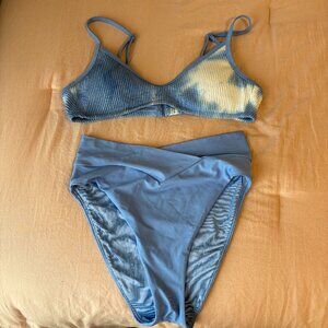 Aerie Light Blue Bikini Set Medium